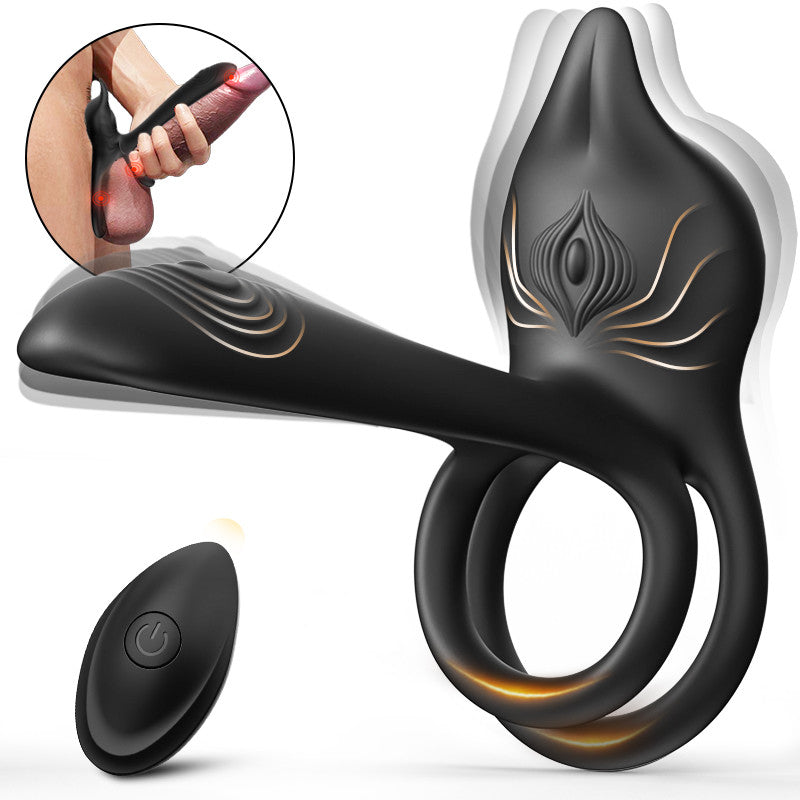 3-in-1 Penisring-Vibrator, 10 Vibration G-Punkt und Klitoris-Stimulator, Erektions-Paar-Vibrator