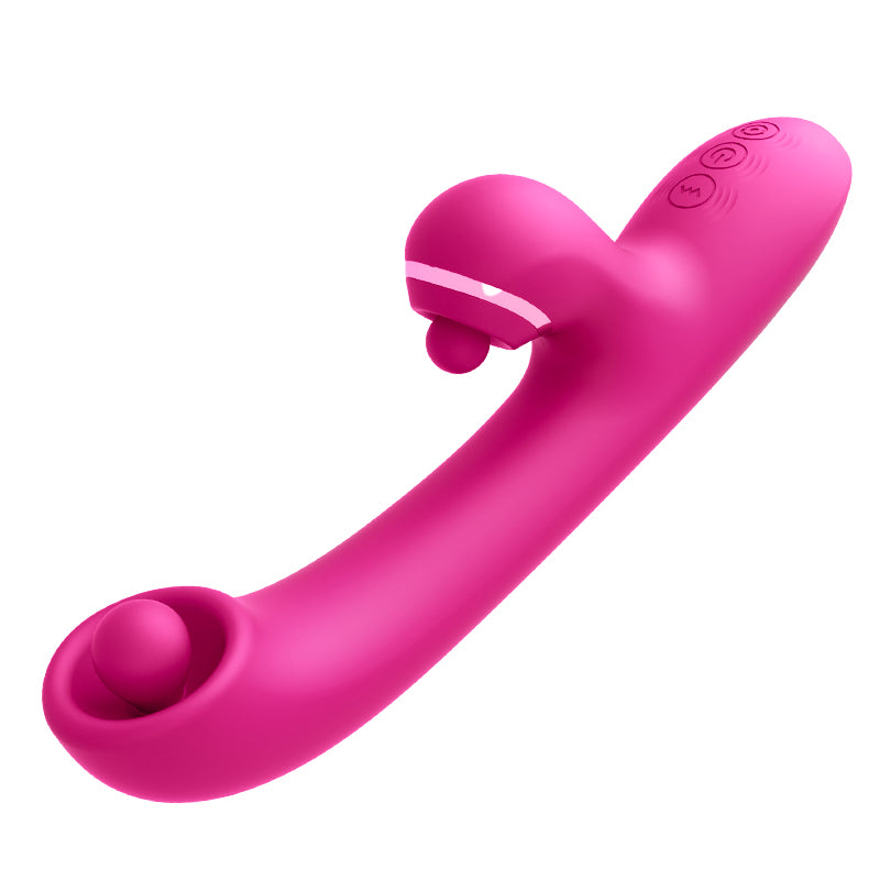 【NEU】Dual-Kugel-Klitoris 7 Vibrationsklopfen und 10 rotierenden Stimulatoren
